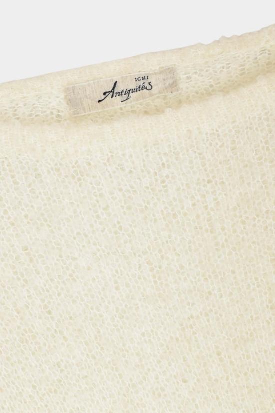  이치 앤티퀴트 터틀넥 이치 앤티퀴테스 페루 니트 부클 스웨터 화이트 - ICHI ANTIQUITES