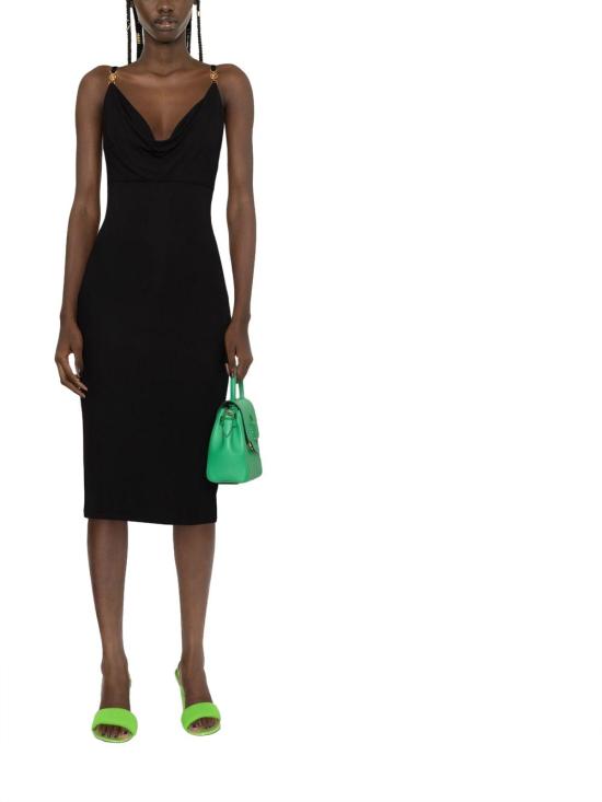  베르사체 미디 원피스 10087451A012531B000 BLACK - VERSACE