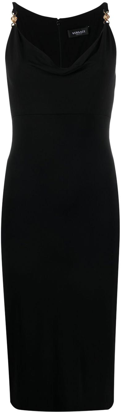  베르사체 미디 원피스 10087451A012531B000 BLACK