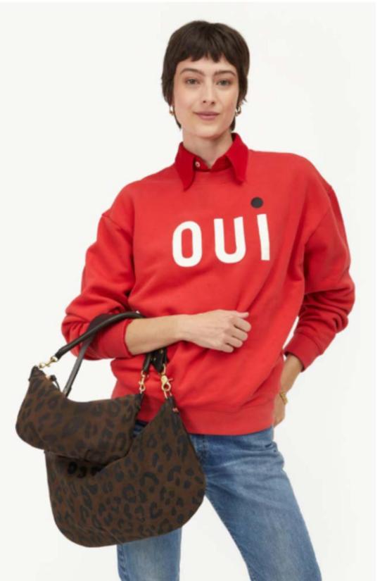  클레어 브이 스웨터 클레어 V. 스웨트셔츠 Oui 스웨트셔츠