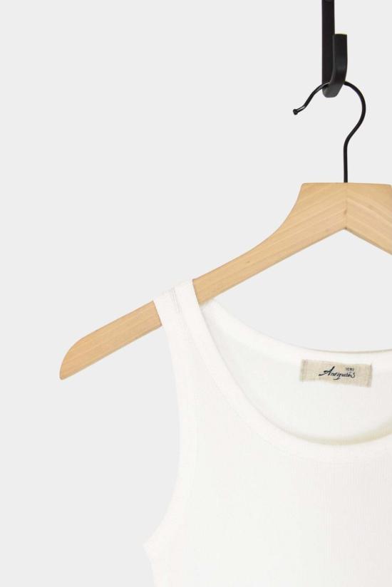  이치 앤티퀴트 블라우스 이치 앤티퀴츠 코튼 탱크탑 화이트 - ICHI ANTIQUITES