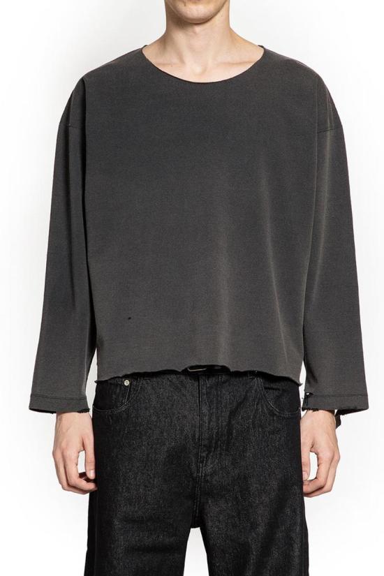 25FW Second Layer 긴팔 티셔츠 SLXMOR1001 BLACK Black