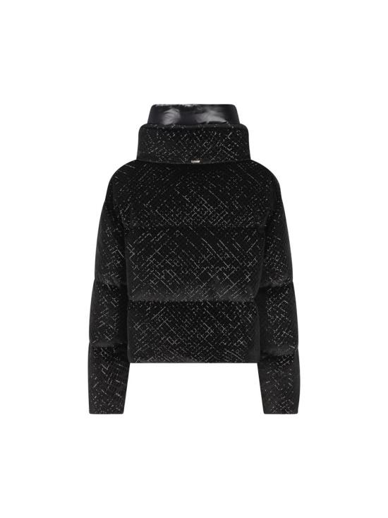 25FW 에르노 벨로아 크롭 다운 자켓  PI002161D127519300 AI25 Black - HERNO