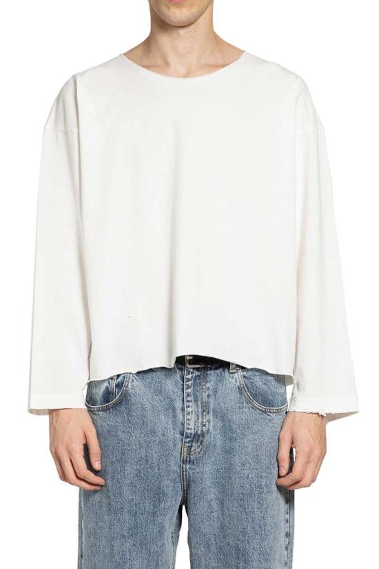 25FW Second Layer 긴팔 티셔츠 SLXMOR1002 WHITE Beige