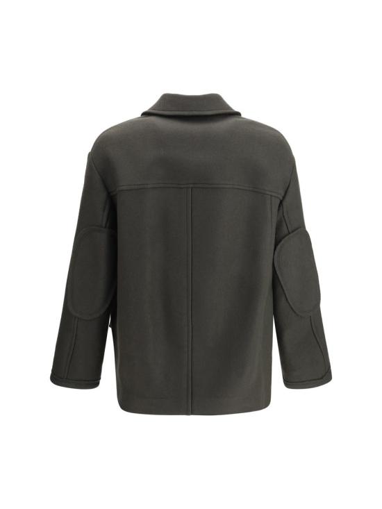 25FW 아미 울 오버사이즈 하이 칼라 피코트  HCO456WV0078 020 GREY - AMI