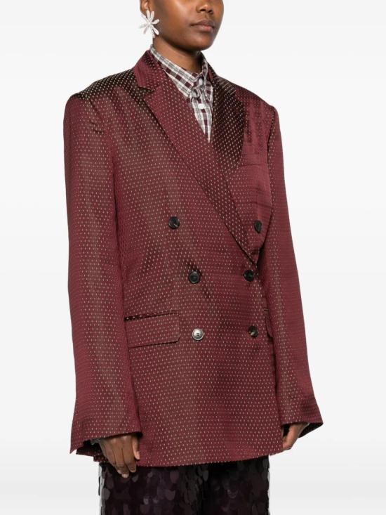 25FW 드리스 반 노튼 수트 자켓 0104322350358 358 BURGUNDY - DRIES VAN NOTEN