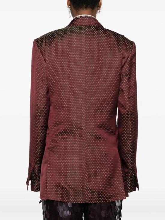 25FW 드리스 반 노튼 수트 자켓 0104322350358 358 BURGUNDY - DRIES VAN NOTEN