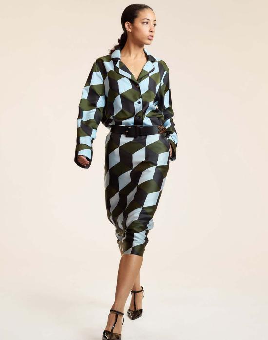  신시아 로리 블라우스 신시아 로울리 아르데코 파자마  지오그리블 - CYNTHIA ROWLEY