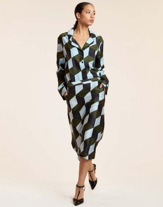  신시아 로리 블라우스 신시아 로울리 아르데코 파자마  지오그리블 - CYNTHIA ROWLEY