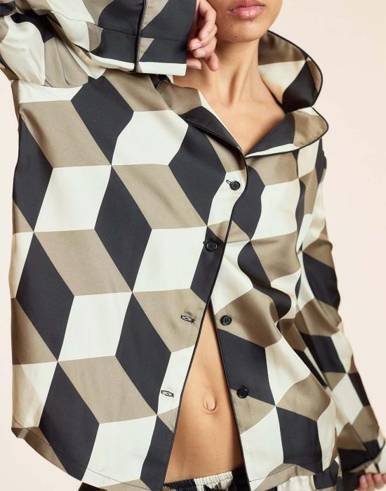  신시아 로리 언더웨어 신시아 로울리 아르데코 파자마 탑 - CYNTHIA ROWLEY