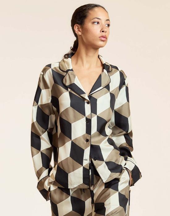  신시아 로리 언더웨어 신시아 로울리 아르데코 파자마 탑