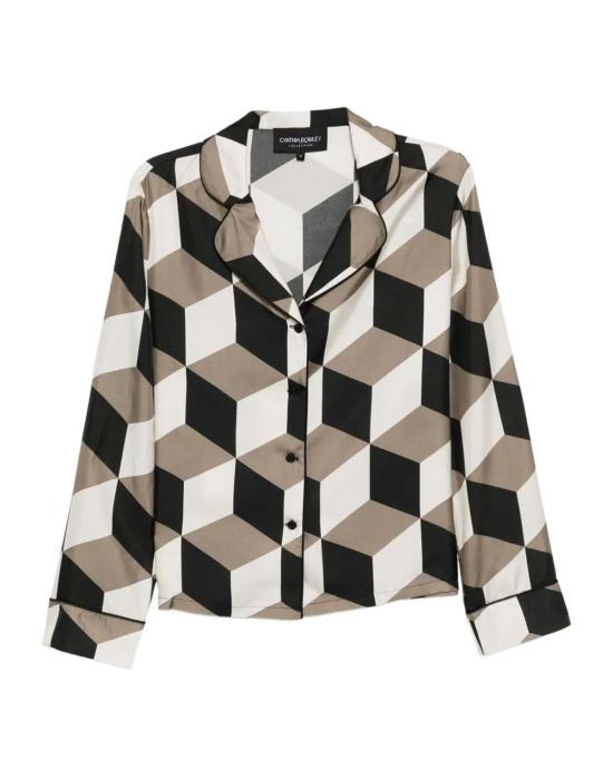  신시아 로리 언더웨어 신시아 로울리 아르데코 파자마 탑 - CYNTHIA ROWLEY