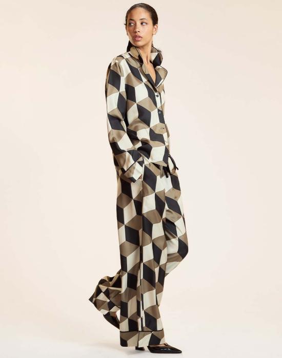  신시아 로리 언더웨어 신시아 로울리 아르데코 파자마 탑 - CYNTHIA ROWLEY