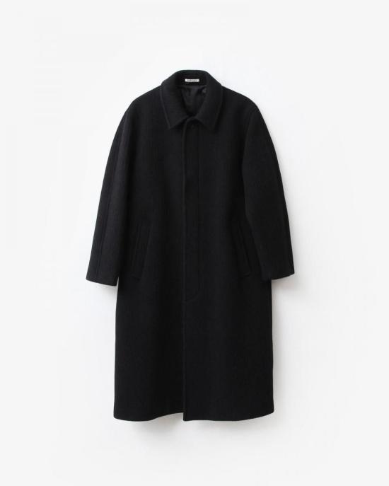 25FW 오라리 코트 A25AC01MA BLACK DOM