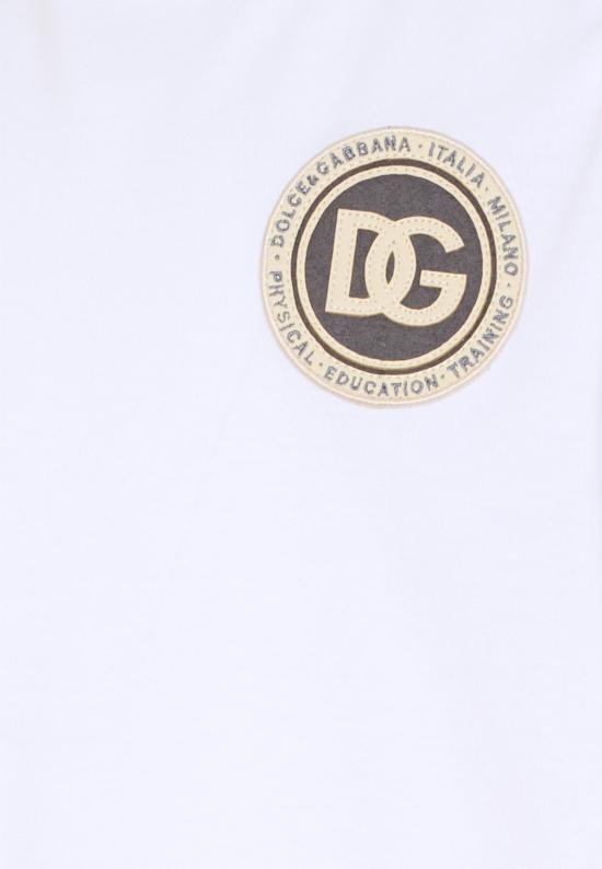 26SS [키즈] 돌체앤가바나 티셔츠 L4JTHU G7P1P W0800 WHITE - DOLCE & GABBANA