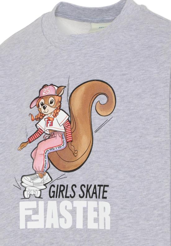 25FW [키즈] 펜디 니트/스웻셔츠 JFH160 5V0 F0WG5 GREY - FENDI