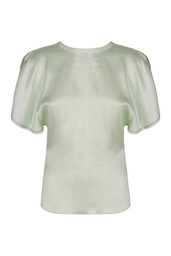 26SS 빅토리아 베컴 반팔 티셔츠 1126WTP006579A 9634 GREEN