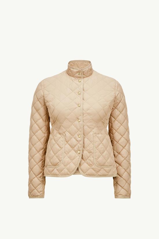  몽클레어 핏 & 플레어 쇼트 다운 자켓 1A0005654AQE20X BEIGE DOM