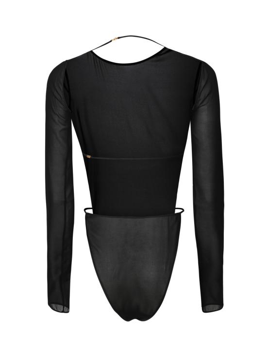  생로랑 바디수트 티셔츠 791344 Y37TE1000 Fum - SAINT LAURENT