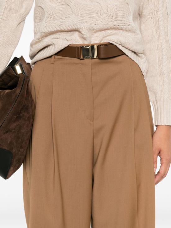 25FW 막스마라 스트레이트 팬츠 2526136061600 026 Beige - MAX MARA