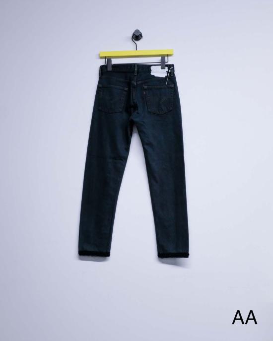  올드 파크 데님 팬츠 크로셰 슬릿 진 - OLD PARK