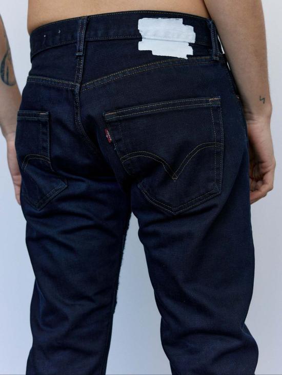  올드 파크 데님 팬츠 크로셰 슬릿 진 - OLD PARK