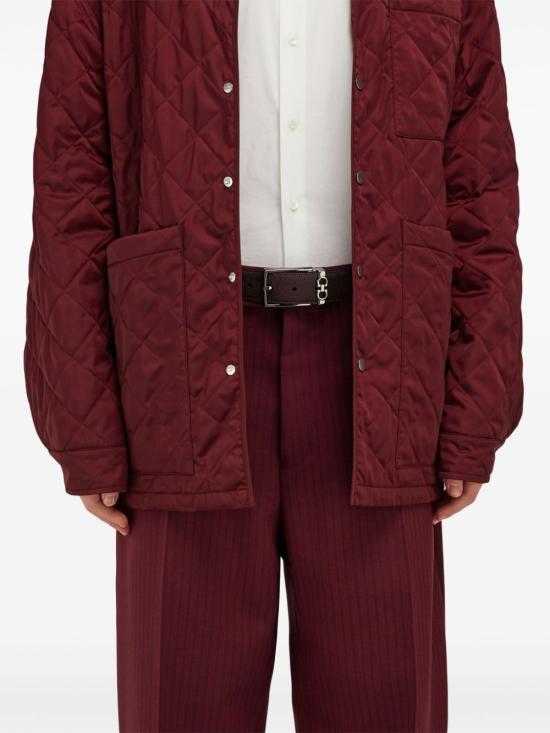 25FW 살바토레 페라가모 벨트 67A037 0779991 OXBLOOD NERO - SALVATORE FERRAGAMO