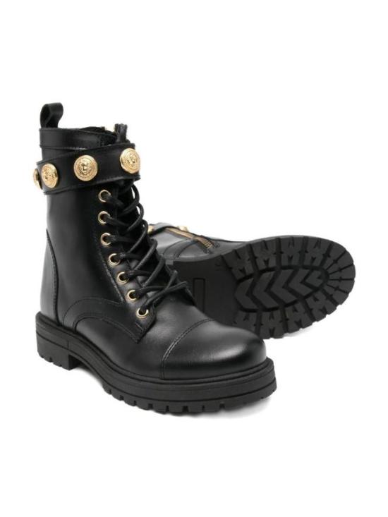 25FW [키즈] 발망 미들 부츠 BX0Q26 Z1574 930OR Black - BALMAIN