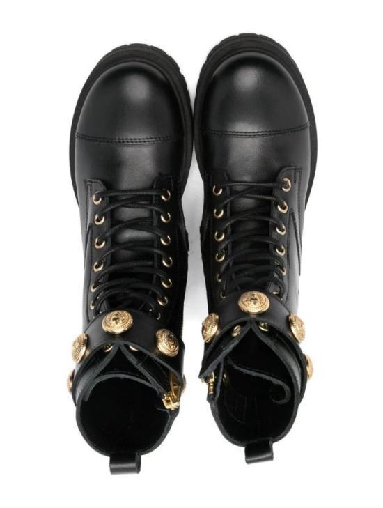 25FW [키즈] 발망 미들 부츠 BX0Q26 Z1574 930OR Black - BALMAIN