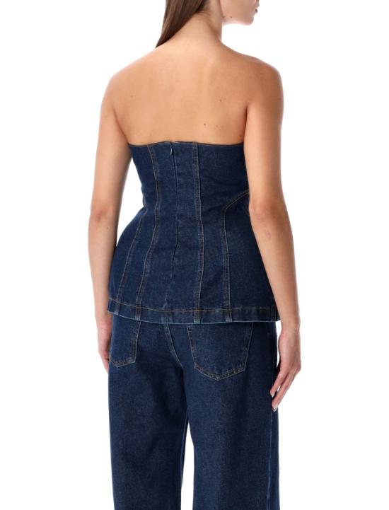 25FW 마그다뷰트림 탑 132925NAVY Blue - MAGDA BUTRYM