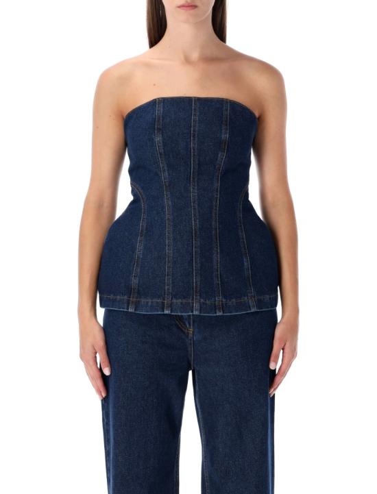 25FW 마그다뷰트림 탑 132925NAVY Blue