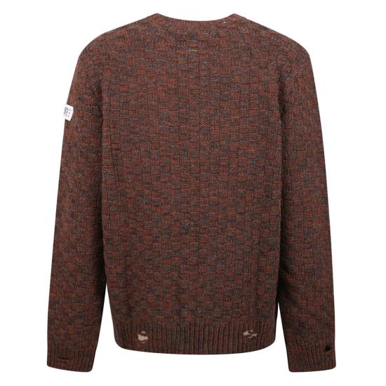 25FW MM6 메종마르지엘라 스웨터 SH2HL0034 M13174 Brown - MM6 MAISON MARGIELA