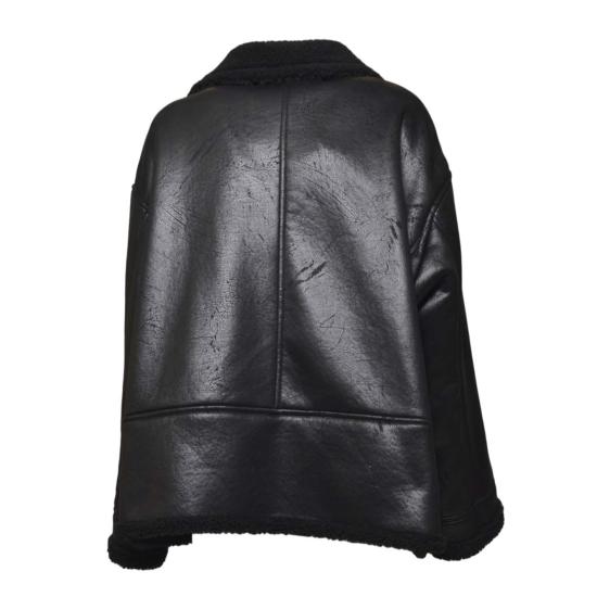 25FW 나인 미니츠 가죽 자켓 25PRNCP0009 BLACK Black - NINEMINUTES