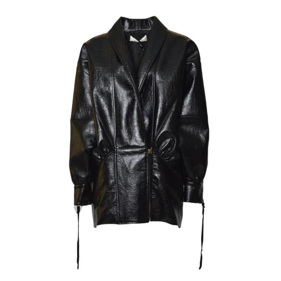 25FW 나인 미니츠 가죽 자켓 25PRNCP0015 BLACK Black