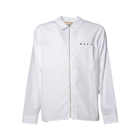 25FW 마르니 셔츠 CUMU0297P0USCT88 LOW01 White