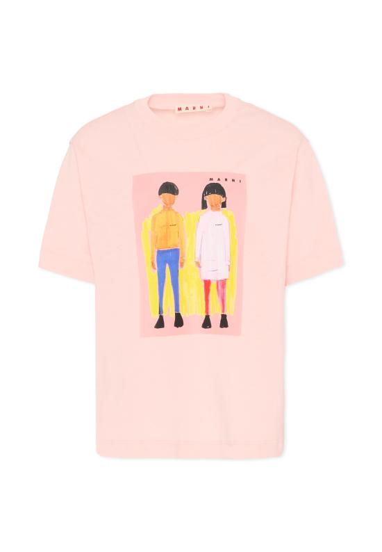 26SS [키즈] 마르니 티셔츠 M01671 M00HZ 0M351 PINK