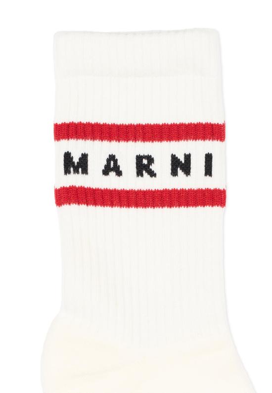 26SS [키즈] 마르니 발목 양말 M01813 M00U1 0M100 WHITE - MARNI