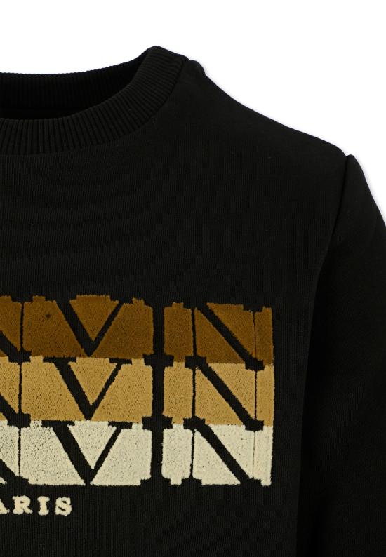 25FW [키즈] 랑방 트레이닝 상의 N30284 09B BLACK - LANVIN