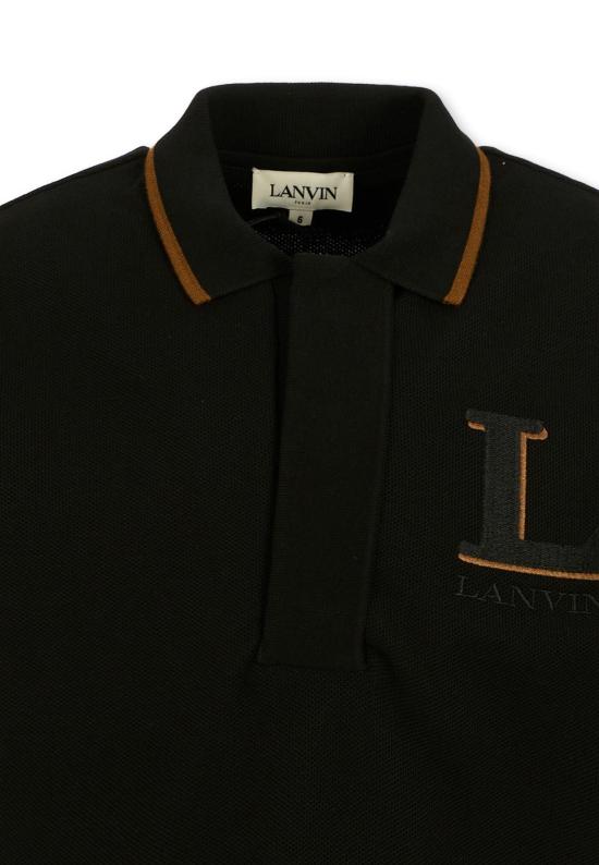 25FW [키즈] 랑방 폴로 셔츠 N30289 09B BLACK - LANVIN