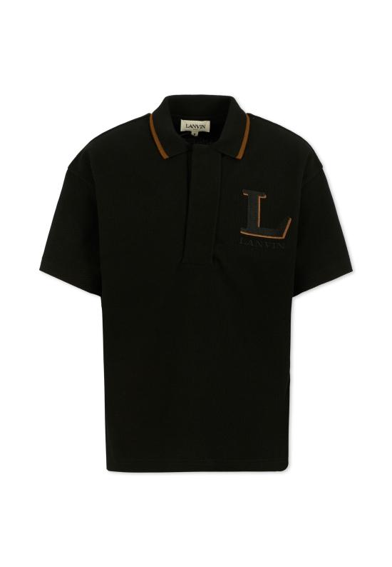 25FW [키즈] 랑방 폴로 셔츠 N30289 09B BLACK