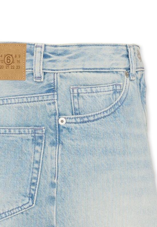 26SS [키즈] MM6 메종마르지엘라 스커트 M60975 MM06Y M601 DENIM - MM6 MAISON MARGIELA