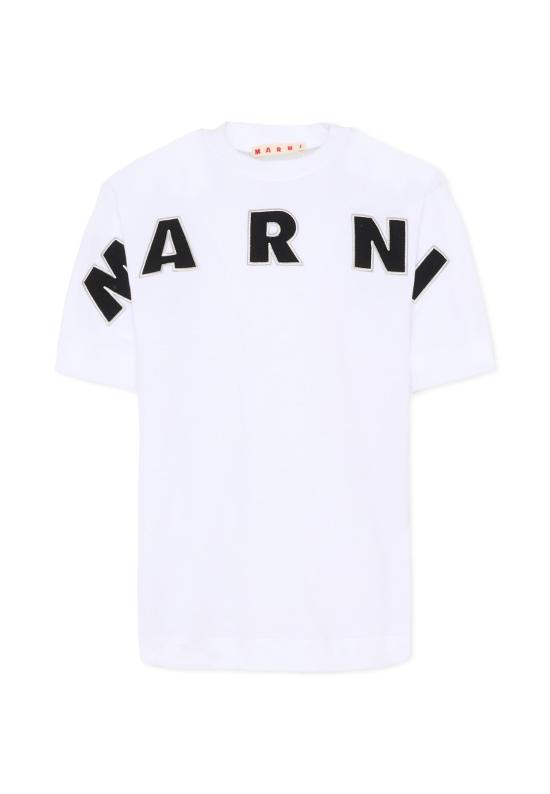 26SS [키즈] 마르니 티셔츠 M01265 M00RF 0M100 WHITE