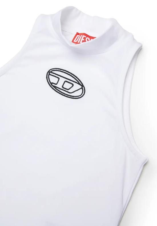 26SS [키즈] 디젤 원피스 수영복 J02577 KYA0L K100 WHITE - DIESEL