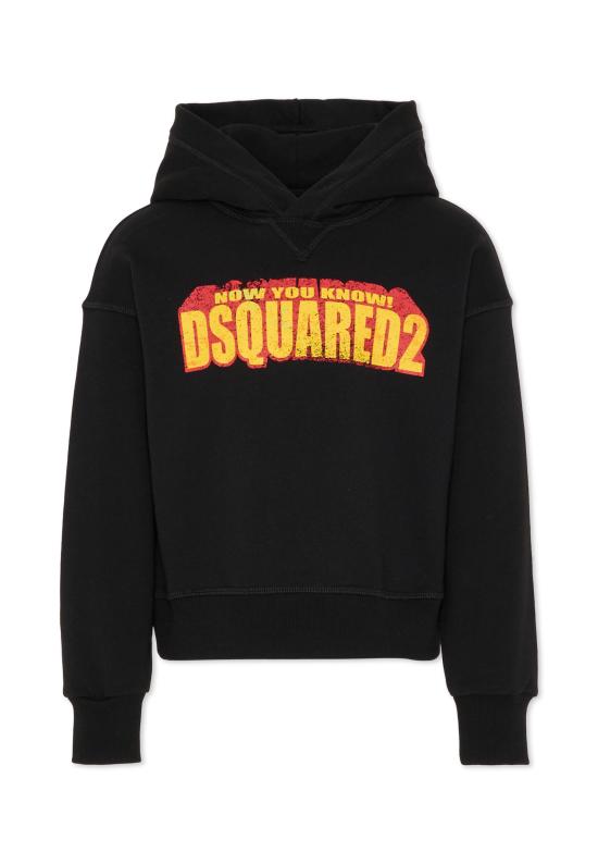 26SS [키즈] 디스퀘어드2 트레이닝 상의 DQ3186 D0ACC DQ900 BLACK