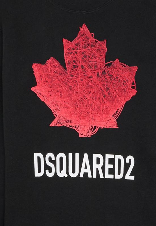 26SS [키즈] 디스퀘어드2 트레이닝 상의 DQ3193 D0AGW DQ900 BLACK - DSQUARED2