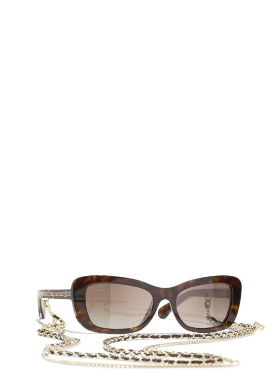 26FW 샤넬 선글라스 CH5553 C714S9 DARK TORTOISE - CHANEL