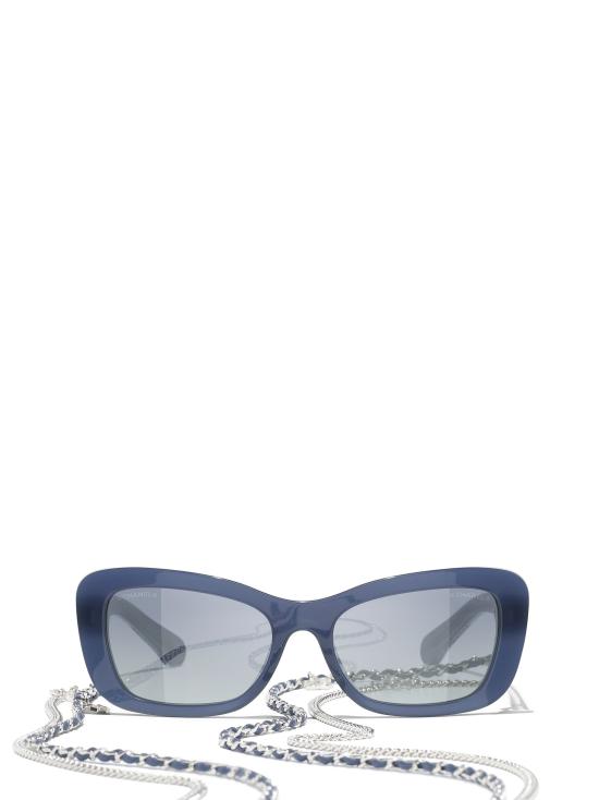 26FW 샤넬 선글라스 CH5553 18161G EXCLUSIVE MILKY BLUE