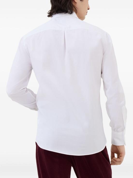 26SS 브루넬로 쿠치넬리 긴팔 셔츠 MBUC40028 C159 White - BRUNELLO CUCINELLI