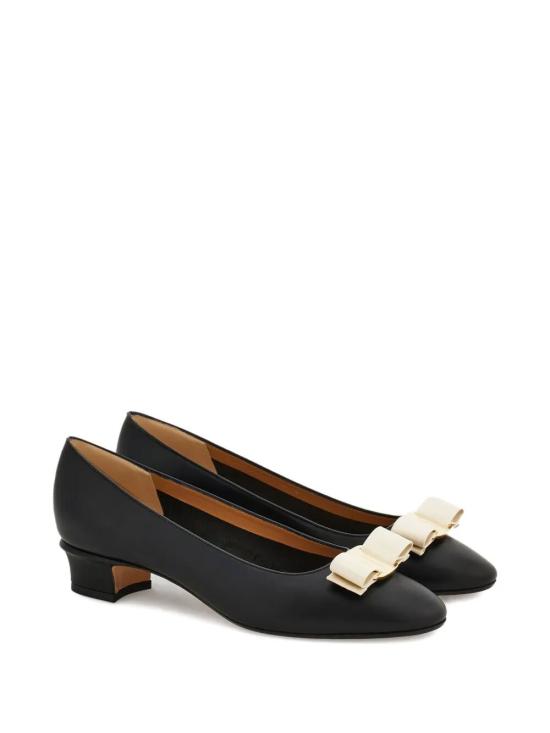26SS 살바토레 페라가모 힐/펌프스 01L410 0790843 NERO MASCARPONE BISCOTTO - SALVATORE FERRAGAMO