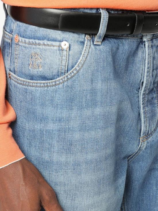 26SS 브루넬로 쿠치넬리 데님 팬츠 M0Z37D3210 C1470 Clear Blue - BRUNELLO CUCINELLI